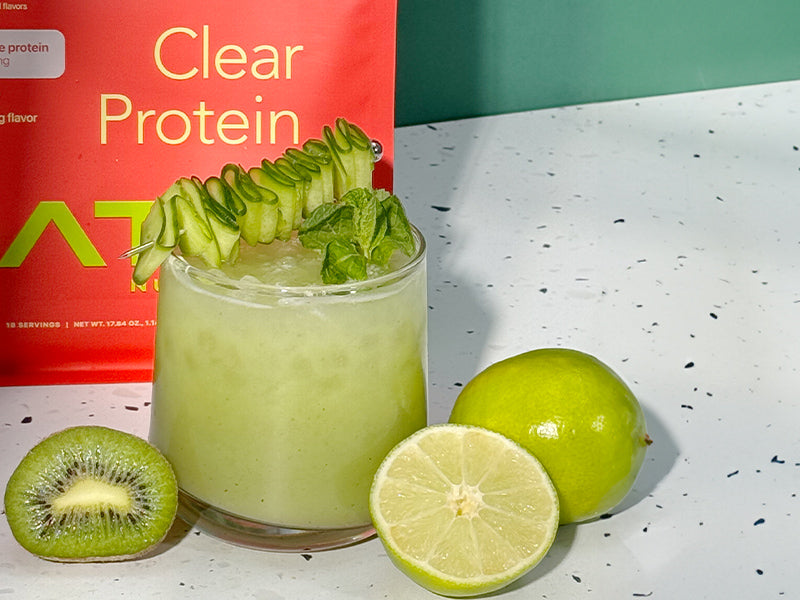 Strawberry Mint Mocktail Clear Protein Recipe | Oath Nutrition
