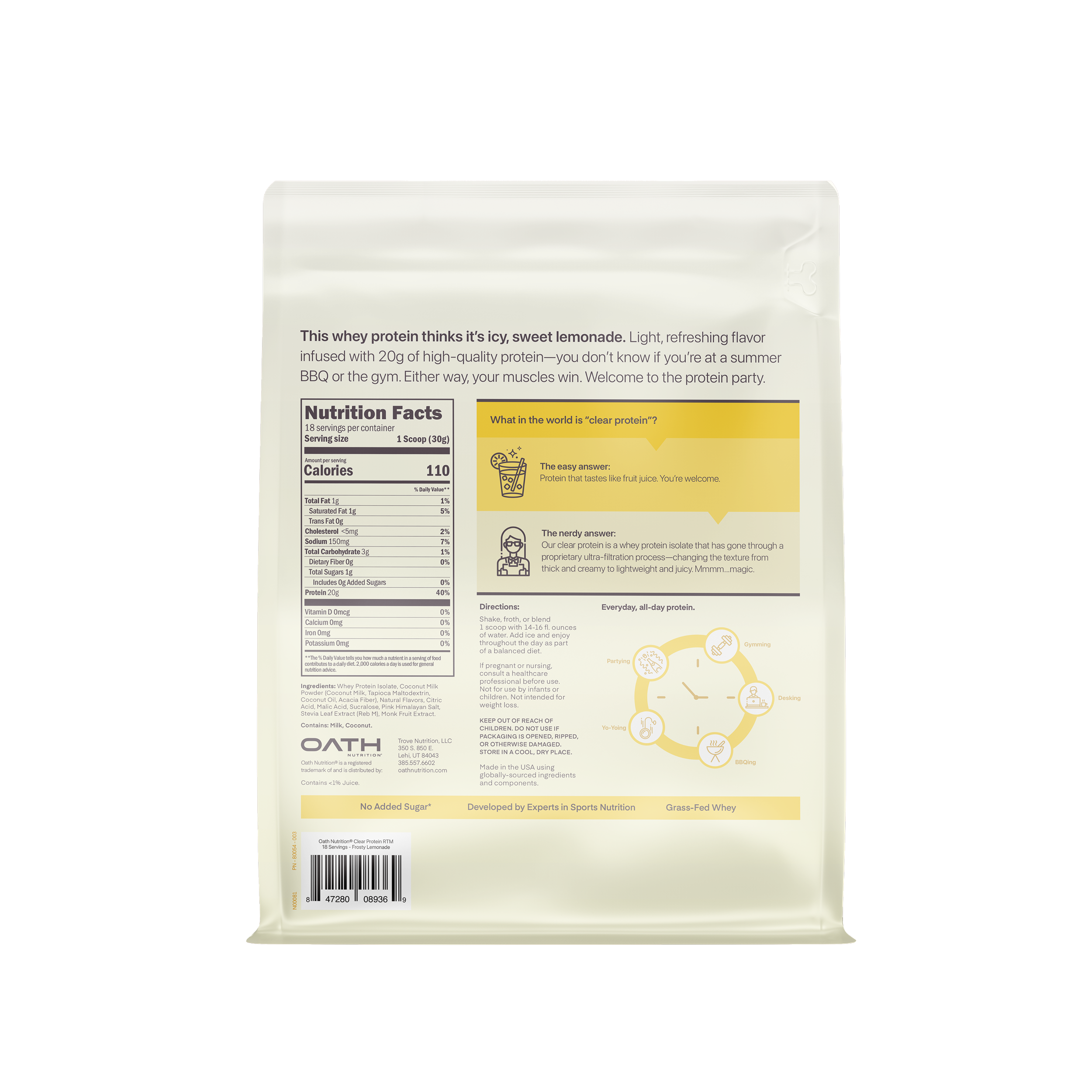 Oath Clear Protein Powder