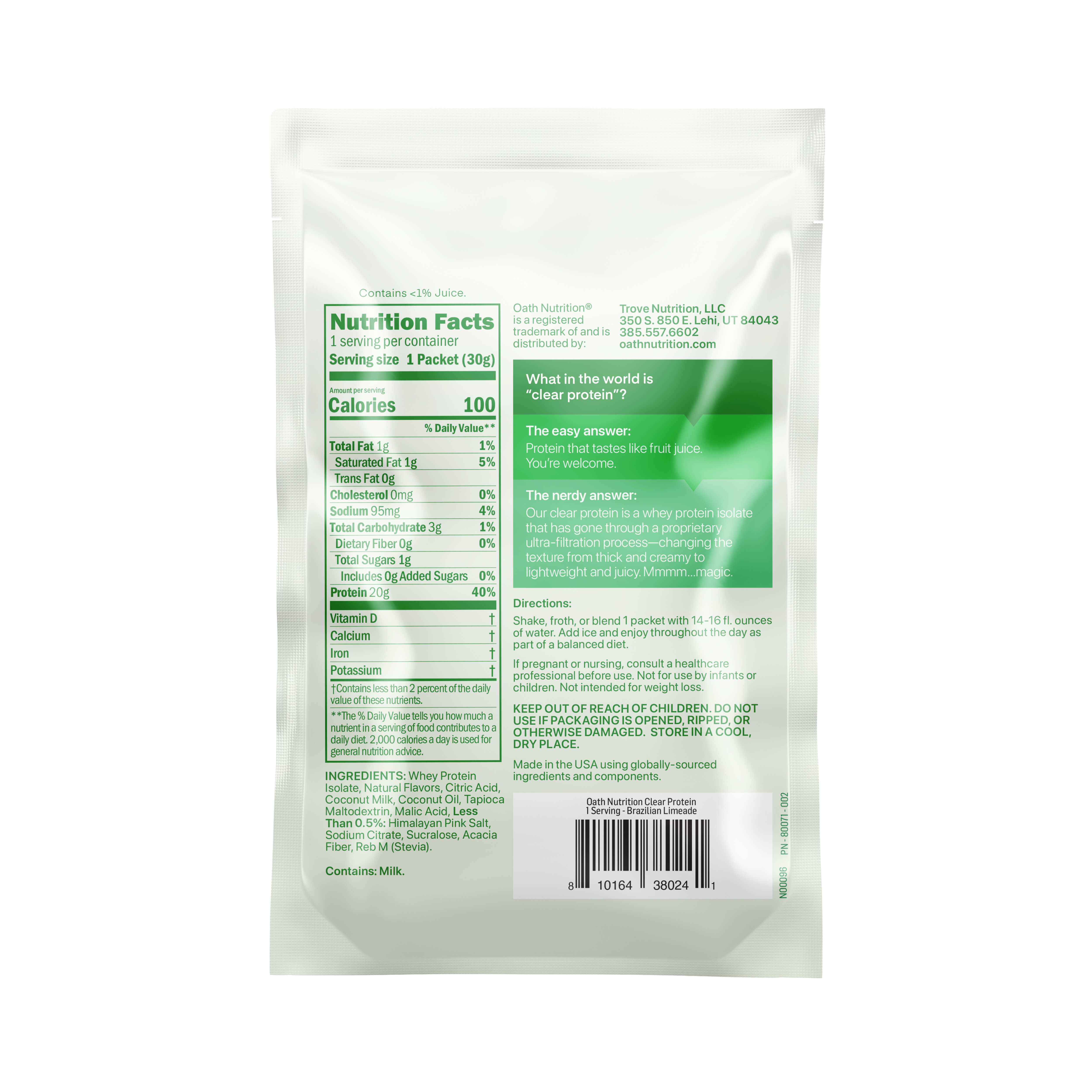 #Flavor_Brazilian Limeade CW - One Serving