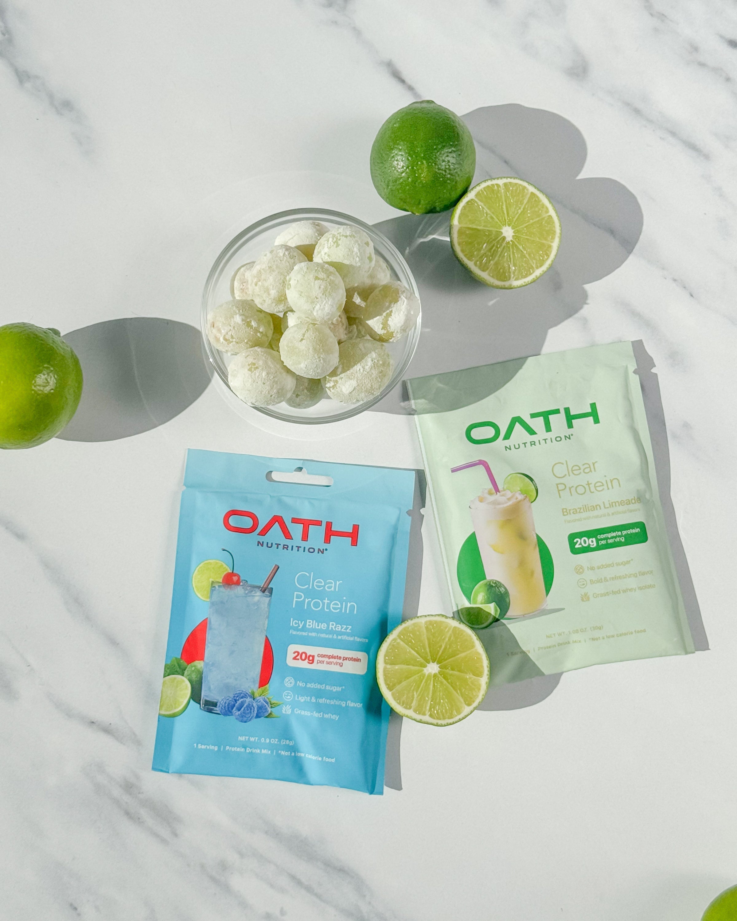 Frozen Protein Lime Grapes