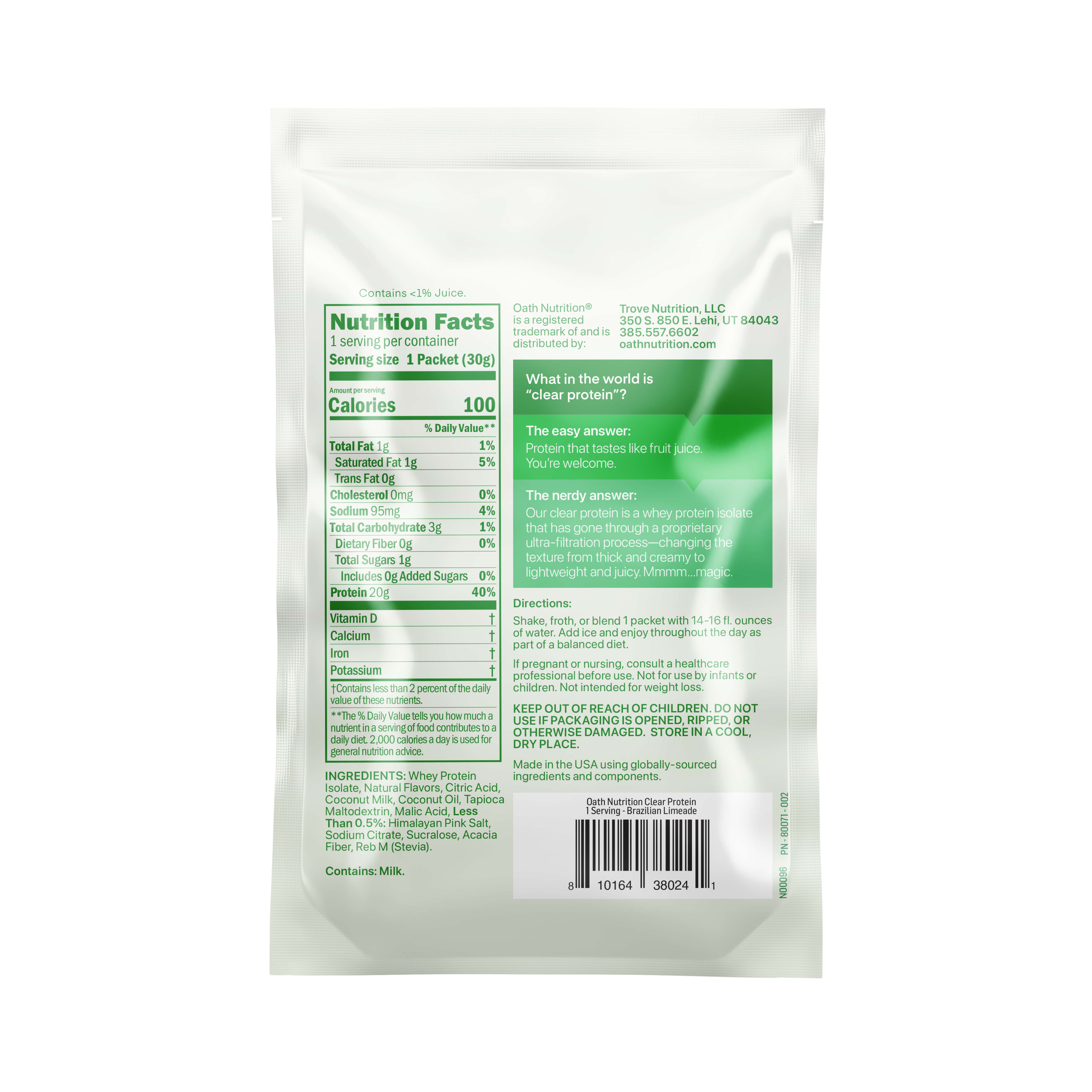 #Flavor_Brazilian Limeade CW - One Serving